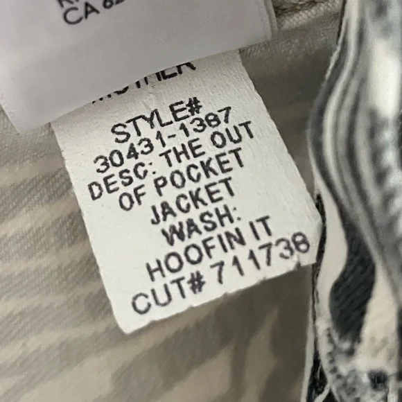 BRAND NEW MOTHER | The Out Of Pocket Jacket Hoofing It Wash in White | Size M - Picture 10 of 12